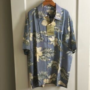 Rare! Tommy Bahama Harley-Davidson Floral Men's Shirt size L